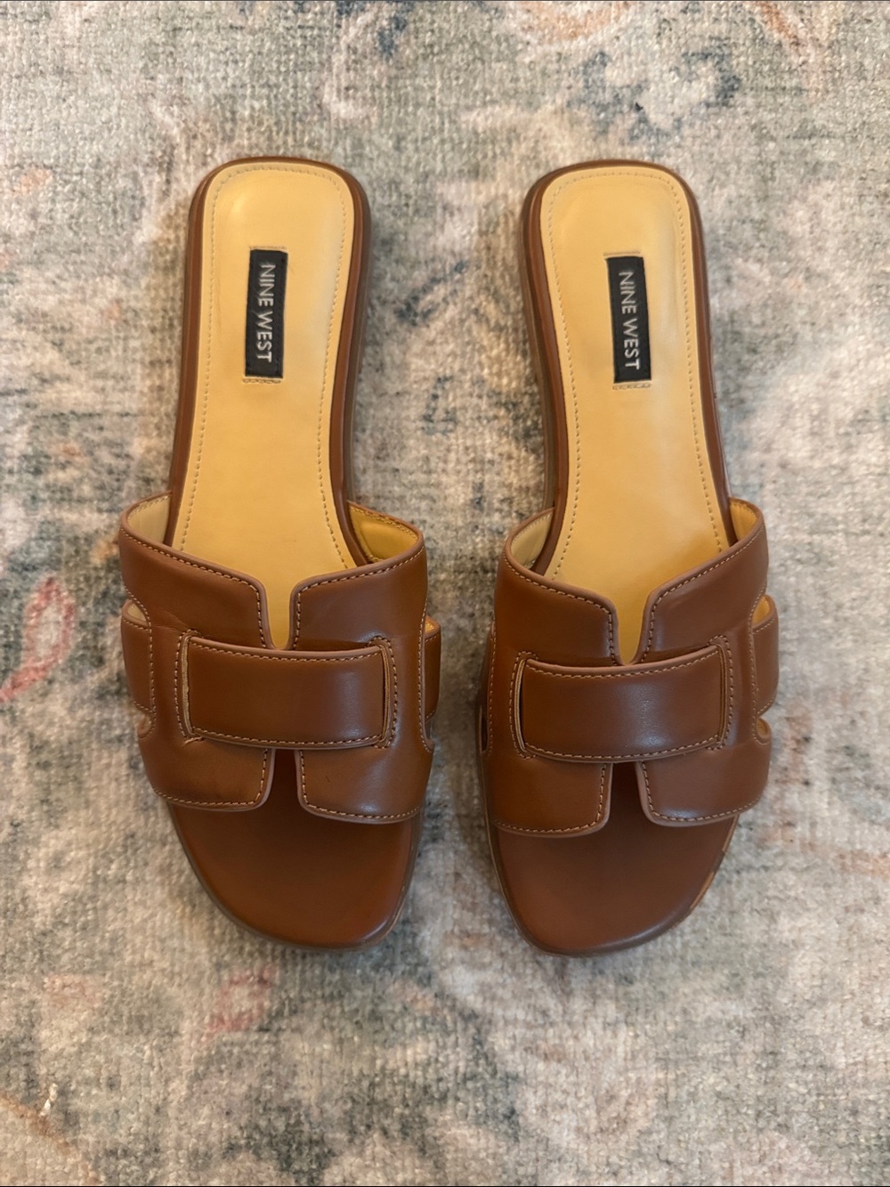 Nine West Germani Slide Sandal - Brown - 8.5